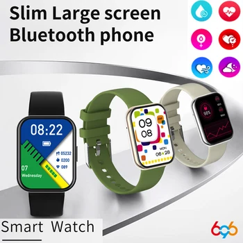 1.91 HD Modrý Zub Hovor Smart Hodinky Muži Ženy 100+ Športový Režim Smartwatch Fitness Rýchle Odpovede Na Správy 24H Heartrate Monitor