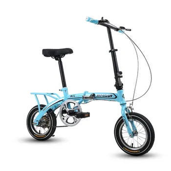 14 Palec Skladací Mini Bicykel Pre Dospelých Detí, Študentov Mužov A Žien Modely Kotúčové Brzdy Malé Kolieska, Skladací Bicykel