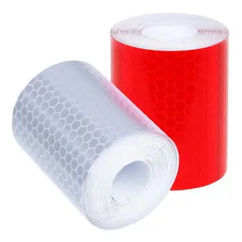 2 ks 50 mm × 3 meter Lepiaca Páska Výstražné Pásky Reflexné Pásky Bezpečnostné Označenie Páskou Biela a Červená