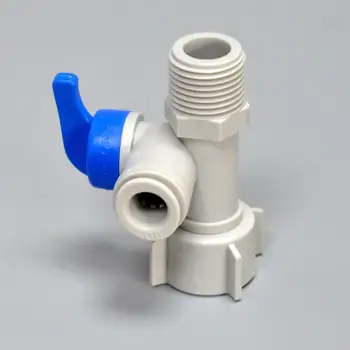 2 ks čistička vody príslušenstvo 3/8 integrovaný trojcestný guľový kohút POM plastové kontrolu vody ventil