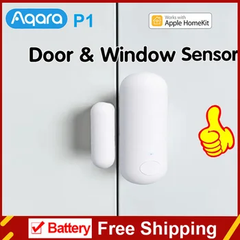 2023 Aqara Dvere, Okno, Senzor P1 Zigbee 3.0 Smart Home Bezdrôtový Anti-theft Homekit Indukčné Dvere Magnetické Alarm Pre HomeKit APP