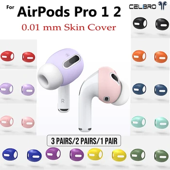 3/2/1Pairs Pre Apple AirPods Pro 2 1 Silikónové Ochranné Kryty Pokožky Prípade mušle slúchadiel Pre AirPod Pro Ucho Kryt Tipy Príslušenstvo