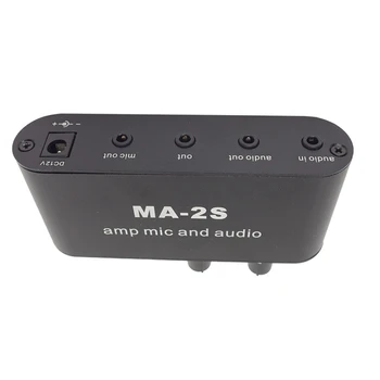 3,5 Mm Kondenzátora Mikrofón, Zosilňovač, Slúchadlový Zosilňovač Hudby Audio Predzosilňovač Miešanie Rada MA-2S