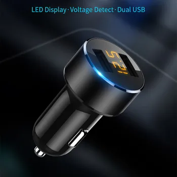 3.6 LED Displej Duálny USB Nabíjačka do Auta Smart Dual USB Rýchle Nabíjanie Mobilného Telefónu, Adaptér do Auta pre Auto Rýchlo, Nabíjačky, Príslušenstvo