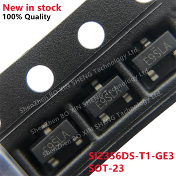 50PCS SI2356DS-T1-GE3 SI2356DS Označenie E9SLA SOT-23 SMD Field effect tranzistor(MOSFET)
