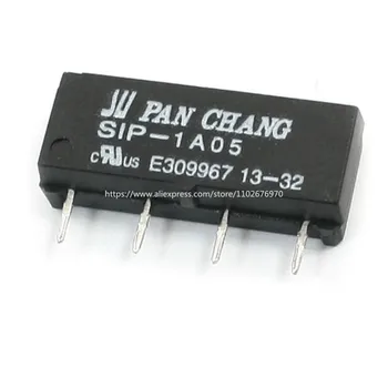 50Pcs/veľa SIP-1A05 5V miniatúrne 4 pin, single in-line normálne otvoriť PAN CHANG Jazýčkové Relé