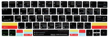 Adobe Dreamweaver klávesovej skratky Skratka Silikónový Kryt Klávesnice Klávesnica Kože pre Macbook Pro 13