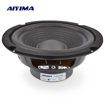 AIYIMA 1Pcs 150W 6.5 Palcový Stredový Bass Audio Reproduktorov 4 8 Ohm Stredový Reproduktor, Zosilňovač Zvuku Basový Reproduktor Domáce Kino