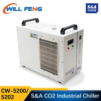 Bude Feng S&A CW5200 CW5202 Priemysel Vzduchu Vodné Chladenie pre CO2 Laserové Gravírovanie Rezací Stroj Chladenie 80-150W Laserové Trubice