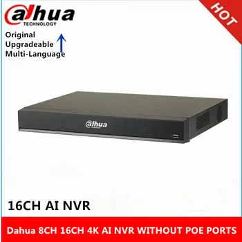 Dahua NVR2208-I 8CH NVR2216-I 16Ch WizSense Network Video Recorder bez poe porty, max podpora 12MPX Rozlíšením 4K AI NVR