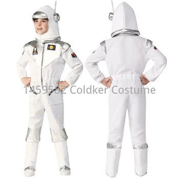 Detské Party Hra Astronaut Chlapci Spaceman Jumpsuit Cosplay Kostým Detský Pilot, Karneval, Maškarný Narodeniny Kombinézu Dary