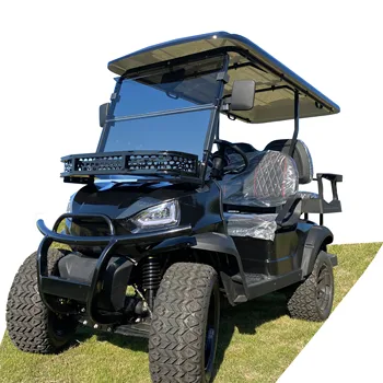 Elektrické Rýchlo Golf Tlačiť Košík 4 Sedadla Elektrické Lítiové Batérie, Napájaný Golf Cart S Dverami