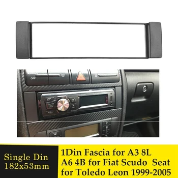 Fascia 1 Din Rám pre -Audi A3 8 L A6 4B Seat Toledo, Leon Fiat Scudo Stereo Facia Doska Dash CD Trim 1 DIN Rádio Kryt