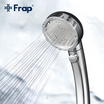 Frap Sprcha Hlavu s Vodou Ovládacie Tlačidlo Vysokým tlakom Vody-úspora Zrážok Sprcha Kúpeľňových Doplnkov