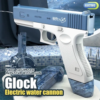 Glock Elektrické Vodné Pištole Pištole Hračka Zbraň Automatické Vonkajšie Pláži Zbraň Lete Vody Pláži Hračka Pre Deti-Chlapci, Dievčatá Dospelých