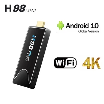 H98 MINI 4K 3D HD Bezdrôtové pripojenie TV Stick Allwinner H313 2 GB, 16 GB Android 10 Smart TV Box 2.4 G 5.8 G WIFI Globálna Verzia Multimediálne Prehrávače