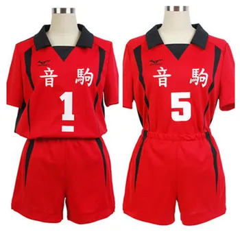Haikyuu Nekoma Kuroo Tetsurou Kozume Kenma Cosplay Kostým Jersey NO1 NO5 Volejbal Jednotné Vyhovovali Školy Jednotné Oblečenie