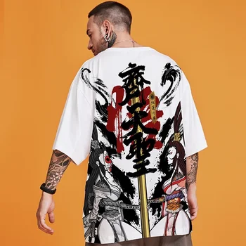 Harajuku Krátky Rukáv pánske T-Shirt Streetwear Módy Hip Hop Oblečenie T-Shirt Mužov Tričko 2021 Japonský Odev M-5Xl FF3128