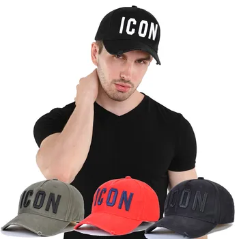 IKONA značky baseball cap mens letný klobúk spp najvyššej kvality, 100% bavlna čierna modrá ženy baseball cap najlepší darček dsq otec klobúk