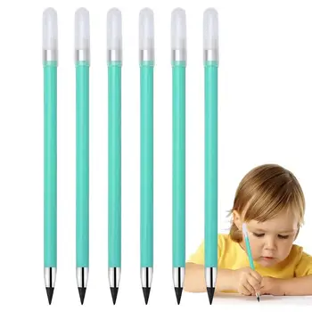 Inkless Ceruzka 6 KS Večný Vymazateľné Ceruzka S Gumu Inkless Večný Ceruzky Večné Pero S Gumu Pre Deti