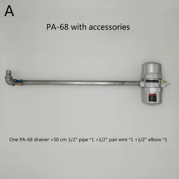 Kompresor automatický vypúšťací ventil automatický vypúšťací koleno PA-68, s pripojením tvarovky PB-68, s pripojením príslušenstvo