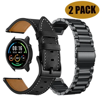 Kovové Watchband pre Xiao Sledovať S1 Active Smart Hodinky, Originálny Náramok Kožený Remienok pre Xiao Mi Watch Color 2 Nahradiť blet