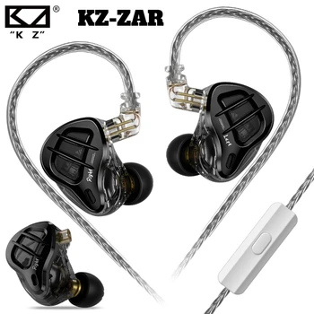 KZ ZAR Hybrid Driver In-ear Monitor 1DD+7BA Slúchadlo s káblom HiFi 2Pin Káblové Slúchadlá Hudby DJ Slúchadlá Športové Hry Slúchadlá