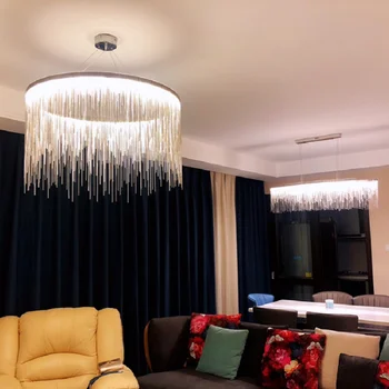 LED prívesok na čítanie Postmoderných luxusné Atmosférických Nordic Crystal Európskej Obývacia Jedáleň Spálňa Štúdia Kolo ornament Svetlo