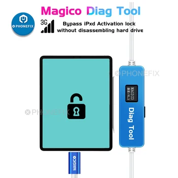 Magico Diag DFU Nástroj pre iPhone 6 - X & iPad Automaticky Zadať Fialová Displeji Čítanie-Písanie Sériové Číslo Odomknúť WiFi