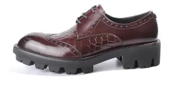 Muži móda topánky Priedušná pravej kože zvýšiť pánske Topánky členkové Topánky šnurovacie Alligator Vzor business topánky pre mužov