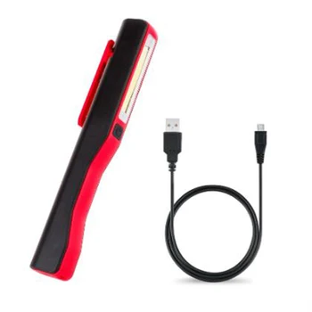 Nabíjanie pomocou pripojenia USB Mini Pero COB LED Baterka Multifunkčné led Pochodeň svetla Magnetické Pracovných Kontrolné Svietidlo Vreckové Svetlo