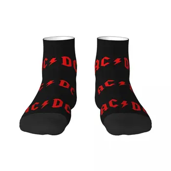 Novinka Pánske Rock AC DC Šaty Unisex Ponožky Teplé Breathbale 3D Vytlačené Heavy Metalová Kapela Posádky Ponožky