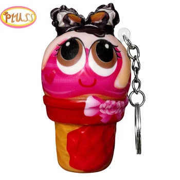 Nové Rozmliaždeniu Relaxačná Hračky Ice Cream Keychain Jednorožec Squishies Pomaly Rastúce Mäkké Squeeze odbúranie Stresu Hračka Deň Detí Darček