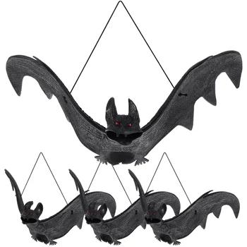 Simulácia Bat Prívesok Gumy Visí Dekor Halloween Ozdobou Slávnostnej Strany Román Prívesky Scény Usporiadanie Vonkajšie Dekorácie