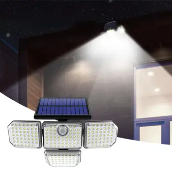 Slnečné Svetlo Vonkajšie LED Nástenné Svietidlo s Nastaviteľnou Hlavy Bezpečnostné LED Flood Light IP65 Vodeodolný s 3 Pracovné Režimy