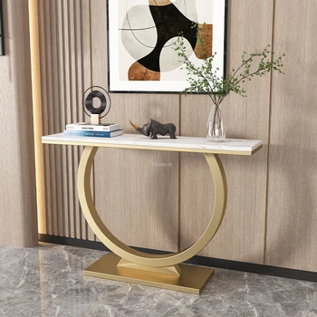 Svetlo Luxusné Kovaného Železa Konzoly Tabuľky Moderný Nábytok Do Obývacej Izby Vstup Konzoly Dekorácie Stôl Jednoduchý Domov Verandu Skrine