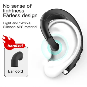 Univerzálny Kostné Vedenie Bluetooth Headset Prenosné Jednostranné Handsfree Bezdrôtový Visí Mobilného Telefónu Volať Športové Slúchadlá Nové