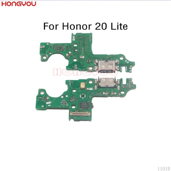 USB Nabíjanie Dock Rada Plnenie Zásuvka Jack Port Konektor Konektor Flex Kábel Pre Huawei Honor 20 Lite / Vychutnať 10S