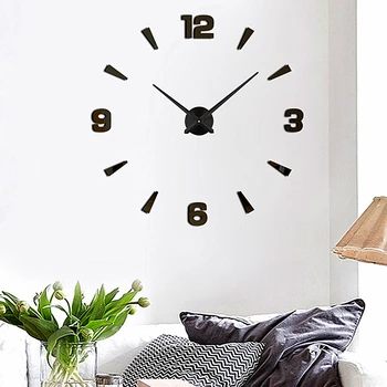 veľké DIY 3D digitálne hodiny na stenu domova 2023 Jedinečné luxusné tvorivé akryl nálepky moderné Nástenné Hodiny dizajn horloge relojes