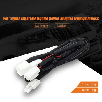 Vhodné pre Toyota Cigaretový Zapaľovač Napájací Adaptér Elektroinštalácie Postroj Auto Nabíjačka Power Bezstratového Vedenia Cigaretový Zapaľovač USB Kábel