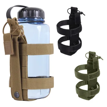 Ľahký MOLLE fľaša na vodu stojan na prenosný pás nastaviteľný stojan taktické fľaša na vodu stojan pre vonkajšie chôdzi a behu