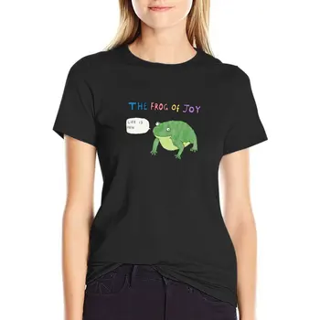 Žaba, radosť, život je bolesť t-tričko T-Shirt grafika t shirt dámske tričko