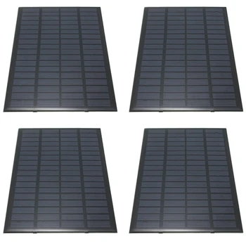 4X Vysoko Kvalitné 18V 2,5 W Polykryštalických Uložené Energie Napájanie Solárny Panel Modul Systému Solárne Články Nabíjačky