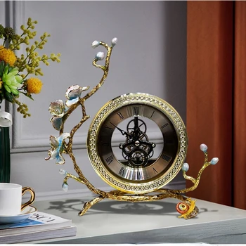 Americký retro kovaného železa jednoduché nástenné hodiny Európskej metal gear hodiny domov obývacia izba dekorácie kreatívne hodiny