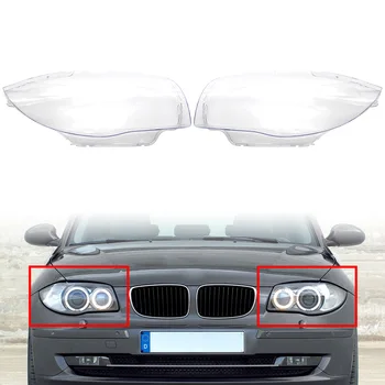 Auto Svetlometu Objektív Svetlomet Shell Kryt Vľavo + Vpravo 2 ks Pre BMW 1 Series E81 E82 E87 E88 1M 2003-2011